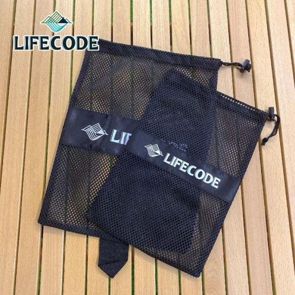 【LIFECODE】束口網袋-M號(30x20cm)2入+L號(35x25cm)2入 12300160-4 LIFECODE,戶外用品,LIFECODE生活密碼戶外用品生活館 ,帳篷,折疊桌椅,鋁合金,車尾帳,速搭帳,INTEX,露營,露營區,露營裝備,露營生活,露營美學,outdoor,camping,帳篷,露營小物,客廳帳