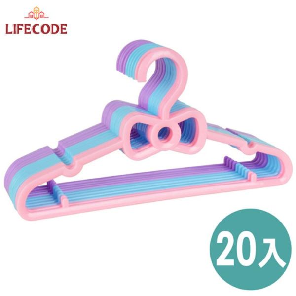 【LIFECODE】凱蒂風蝴蝶結兒童衣架(20入) 3色隨機出貨 14120030-02 LIFECODE,戶外用品,LIFECODE生活密碼戶外用品生活館 ,帳篷,折疊桌椅,鋁合金,車尾帳,速搭帳,INTEX,露營,露營區,露營裝備,露營生活,露營美學,outdoor,camping,帳篷,露營小物,客廳帳