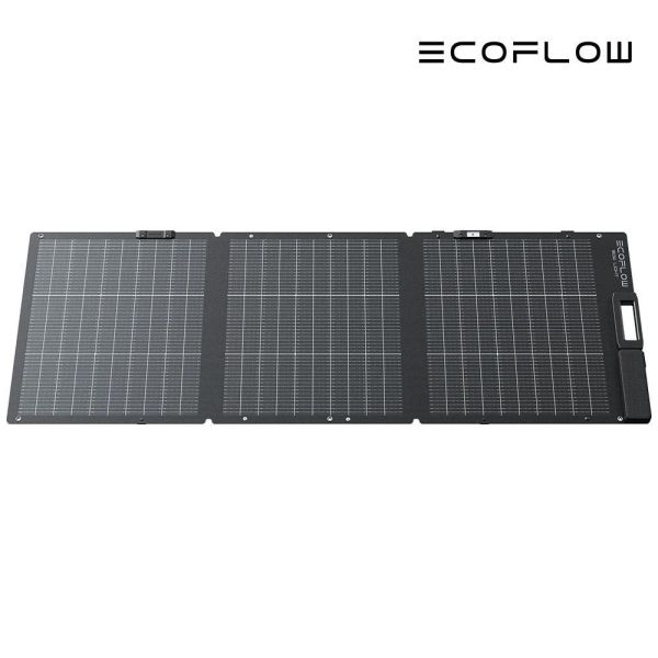 EcoFlow 160W 雙面輕量化便攜太陽能板 12600021 EcoFlow 160W 雙面便攜太陽能板,25% 高轉換效率、30–60° 可調支架、IP68 防水防塵,適合露營、車宿及戶外儲能充電。