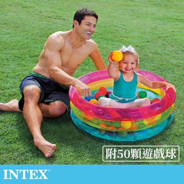 【INTEX】經典三環寶貝遊戲球池附50顆球(86CM*25CM)(48674NP)15140101 LIFECODE,戶外用品,LIFECODE生活密碼戶外用品生活館 ,帳篷,折疊桌椅,鋁合金,車尾帳,速搭帳,INTEX,露營,露營區,露營裝備,露營生活,露營美學,outdoor,camping,帳篷,露營小物,客廳帳