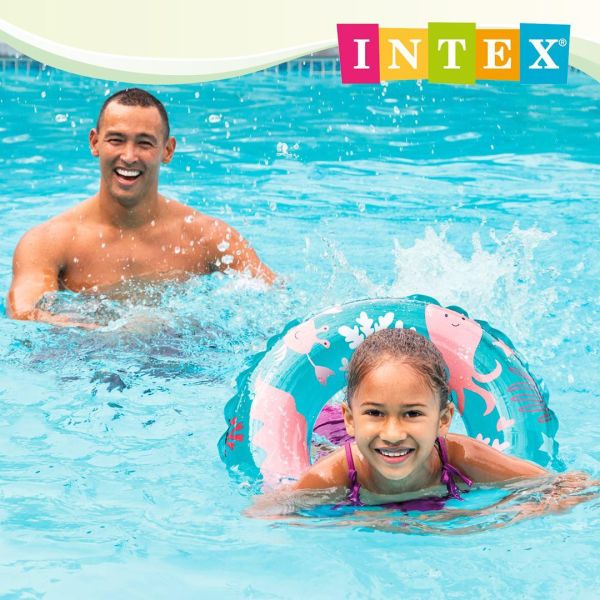 【INTEX】卡通游泳圈-直徑61cm-黃色/藍色/紫色3款可選 適用：6~10歲 15130102/5/6(59242NEW) LIFECODE,戶外用品,LIFECODE生活密碼戶外用品生活館 ,帳篷,折疊桌椅,鋁合金,車尾帳,速搭帳,INTEX,露營,露營區,露營裝備,露營生活,露營美學,outdoor,camping,帳篷,露營小物,客廳帳
