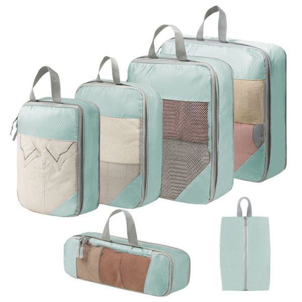 【LIFECODE】有網壓縮袋/衣物收納袋-5件套+鞋袋-多色可選 12321082/3/5/8 LIFECODE,戶外用品,LIFECODE生活密碼戶外用品生活館 ,帳篷,折疊桌椅,鋁合金,車尾帳,速搭帳,INTEX,露營,露營區,露營裝備,露營生活,露營美學,outdoor,camping,帳篷,露營小物,客廳帳