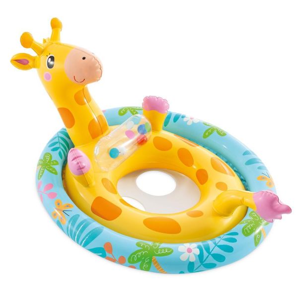 【INTEX】造型幼兒坐式充氣泳圈-長頸鹿/海獺/樹懶(3款可選) 適3~4歲 15130514/5/6(59570) INTEX泳圈,幼兒泳圈,兒童坐式泳圈,寶寶泳圈,充氣泳圈,安全泳圈,雙氣室泳圈,戲水泳圈,兒童戲水,幼童泳具,可愛泳圈,長頸鹿泳圈,海獺泳圈,樹懶泳圈