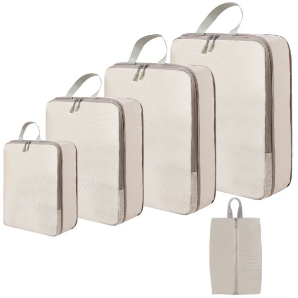 【LIFECODE】無網壓縮袋/衣物收納袋-4件套+鞋袋--多色可選 12321072/3/5/8 LIFECODE,戶外用品,LIFECODE生活密碼戶外用品生活館 ,帳篷,折疊桌椅,鋁合金,車尾帳,速搭帳,INTEX,露營,露營區,露營裝備,露營生活,露營美學,outdoor,camping,帳篷,露營小物,客廳帳