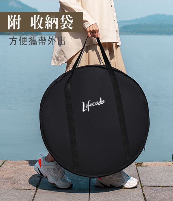 【LIFECODE】加大圍爐燒烤桌(直徑65cm)-大全配(附304烤網+桌蓋+煎盤+收納袋)/烤肉架/烤肉桌/焚火台 12410300 LIFECODE 烤肉桌、圍爐桌、焚火台、燒烤桌推薦、多功能烤肉架、露營烤肉桌、不鏽鋼烤網、戶外煎烤組、烤肉神器、戶外聚會裝備