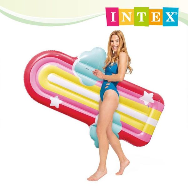 【INTEX】彩虹雲戲水浮排175x117x20cm 適用9歲+ 15130730(58729) LIFECODE,戶外用品,LIFECODE生活密碼戶外用品生活館 ,帳篷,折疊桌椅,鋁合金,車尾帳,速搭帳,INTEX,露營,露營區,露營裝備,露營生活,露營美學,outdoor,camping,帳篷,露營小物,客廳帳