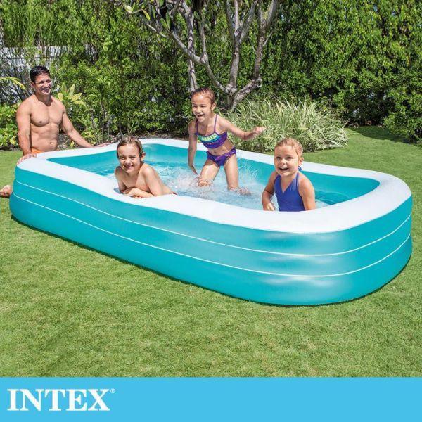 【INTEX】盒損-歡樂家庭藍色長形游泳池305x183x56cm(1050L)適用6歲+ 15120550(58484NP) LIFECODE,戶外用品,LIFECODE生活密碼戶外用品生活館 ,帳篷,折疊桌椅,鋁合金,車尾帳,速搭帳,INTEX,露營,露營區,露營裝備,露營生活,露營美學,outdoor,camping,帳篷,露營小物,客廳帳