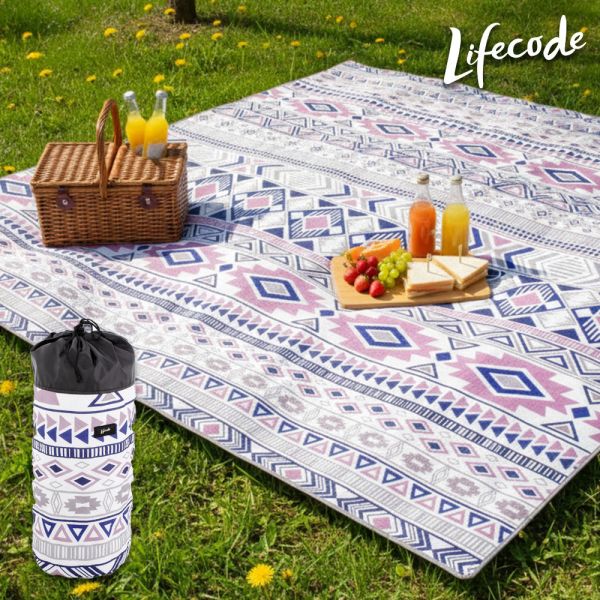 《LIFECODE》可水洗加厚鋪綿野餐墊300*300cm(附收納袋)-多色可選 14410190/9 野餐墊、加厚野餐墊、可機洗野餐墊、防潮墊、露營地墊、鋁膜地墊、300cm 野餐墊、大型野餐墊、露營內帳地墊、戶外地墊、野餐墊推薦、防水野餐墊、親子野餐墊、戶外鋪墊、可水洗地墊、鋪棉地墊、民族風野餐墊、超大野餐墊、300x300 野餐墊、LIFECODE 野餐墊、圖騰野餐墊、多色野餐墊、防濕地墊、戶外用品推薦