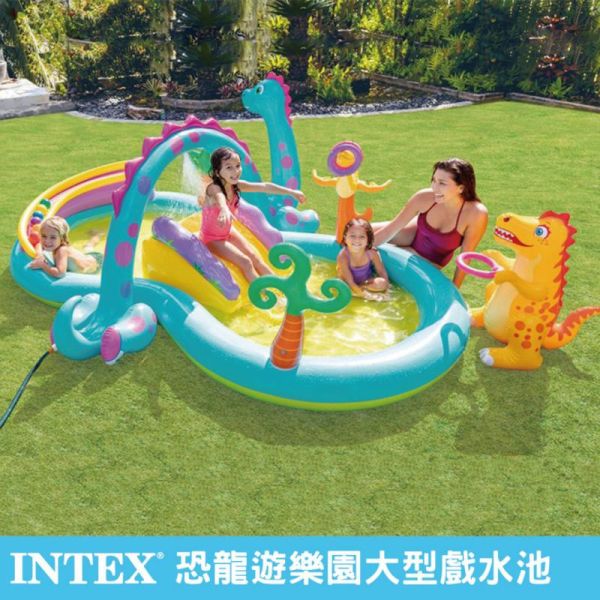 【INTEX】恐龍遊樂園大型戲水池302x229x112x深14cm(290L) 適2歲以上 15120450(57135) LIFECODE,戶外用品,LIFECODE生活密碼戶外用品生活館 ,帳篷,折疊桌椅,鋁合金,車尾帳,速搭帳,INTEX,露營,露營區,露營裝備,露營生活,露營美學,outdoor,camping,帳篷,露營小物,客廳帳