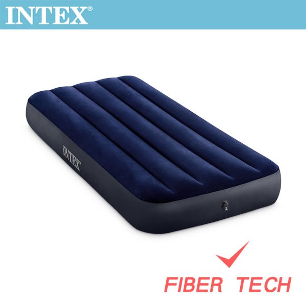 INTEX 經典單人(新款FIBER TECH)充氣床墊-寬76cm 15010021(64756) LIFECODE,生活密碼,LIFECODE生活密碼戶外用品生活館,戶外用品,露營用品,露營裝,露營生活,露營美學,outdoor,camping,戶外休閒,充氣床,充氣床墊,充氣雙人床,充氣單人床,沙發床,露營床