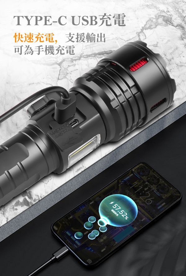 【LIFECODE】多功能高流明手電筒(附電池) 12320788 LIFECODE,戶外用品,LIFECODE生活密碼戶外用品生活館 ,帳篷,折疊桌椅,鋁合金,車尾帳,速搭帳,露營,露營區,露營裝備,露營生活,露營美學,outdoor,camping,帳篷,露營小物,客廳帳,手電筒