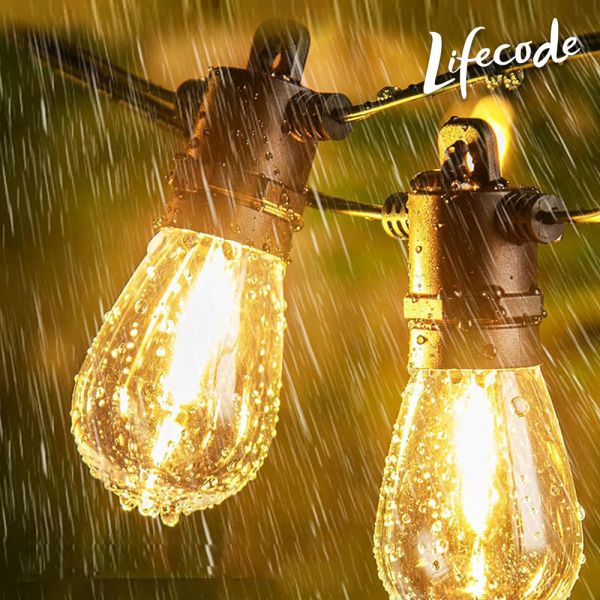 【LIFECODE】LED防水耐摔燈串S14-可調光可搖控-110V美規-(15米15灯)12321050 LED燈串
S14燈串
戶外燈串
露營燈串
庭園燈
派對燈串
低壓燈串
可調光燈串
遙控燈串
防水燈串
耐摔燈串
24V燈串
暖黃光燈串
氛圍燈飾
商用燈串
陽台燈串
燈串可串接