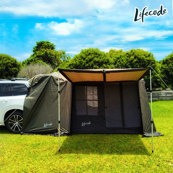 【LIFECODE】自由之境鋁合金速搭車尾帳篷 12040090 LIFECODE,戶外用品,LIFECODE生活密碼戶外用品生活館 ,,帳篷,折疊桌椅,鋁合金,車尾帳,速搭帳INTEX,露營,露營區,露營裝備,露營生活,露營美學,outdoor,camping,帳篷,車宿,車泊,露營小物