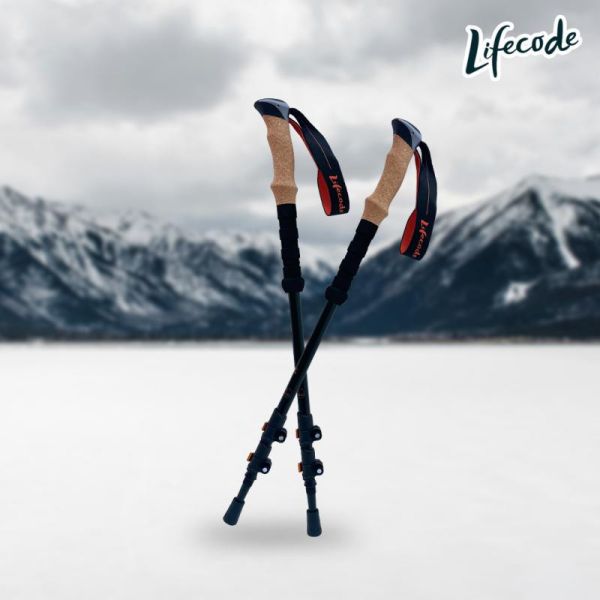 【LIFECODE】輕量7075鋁合金伸縮健走杖/登山杖-2入提袋裝21000020 LIFECODE,戶外用品,LIFECODE生活密碼戶外用品生活館 ,帳篷,折疊桌椅,鋁合金,車尾帳,速搭帳,INTEX,露營,露營區,露營裝備,露營生活,露營美學,outdoor,camping,帳篷,露營小物,客廳帳