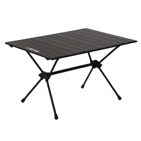 【LIFECODE】羽量級鋁合金蛋捲桌(75*55cm)-黑色 13310358 LIFECODE,戶外用品,LIFECODE生活密碼戶外用品生活館 ,,帳篷,折疊桌椅,鋁合金,車尾帳,速搭帳INTEX,露營,露營區,露營裝備,露營生活,露營美學,outdoor,camping,帳篷,露營小物,客廳帳