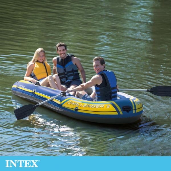 【INTEX】探險者CHALLENGER 3人座休閒橡皮艇15170060(68370) LIFECODE,戶外用品,LIFECODE生活密碼戶外用品生活館 ,帳篷,折疊桌椅,鋁合金,車尾帳,速搭帳,INTEX,露營,露營區,露營裝備,露營生活,露營美學,outdoor,camping,帳篷,露營小物,客廳帳