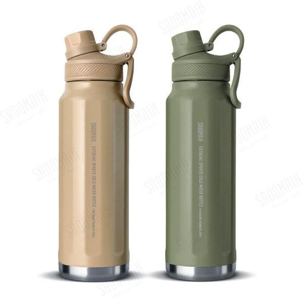 SADOMAIN 304不鏽鋼運動直飲保冷/保溫壺(950ml)-2色任選12360284/7 SADOMAIN,仙德曼,LQ950,304不鏽鋼水壺,950ml運動水壺,直飲保溫壺,保冷保溫瓶,戶外水壺,登山水壺,健身水壺,露營水壺,軍綠水壺,沙色水壺