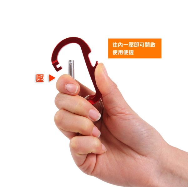 【LIFECODE】鋁合金D型掛扣(7入)-顏色隨機 12300040 LIFECODE,戶外用品,LIFECODE生活密碼戶外用品生活館 ,帳篷,折疊桌椅,鋁合金,車尾帳,速搭帳,INTEX,露營,露營區,露營裝備,露營生活,露營美學,outdoor,camping,帳篷,露營小物,客廳帳