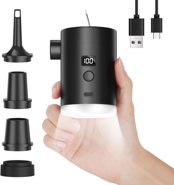 【LIFECODE】《小鋼炮》迷你強力幫浦(數字顯示+帶燈)15210159 迷你打氣機、小鋼炮幫浦、LIFECODE 幫浦、充氣幫浦、可抽氣打氣機、露營充氣床幫浦、LED照明幫浦、數位顯示打氣機