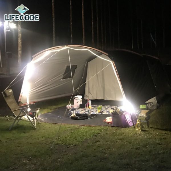 【LIFECODE】6米白焰高亮度4040-3排180珠可調光防水戶外燈條/露營燈條(附收合盤+網袋) 12320050-1 LIFECODE,戶外用品,LIFECODE生活密碼戶外用品生活館,帳篷,折疊桌椅,鋁合金,車尾帳,速搭帳,露營,露營區,露營裝備,露營生活,露營美學,outdoor,camping,帳篷,露營小物,燈條,白焰