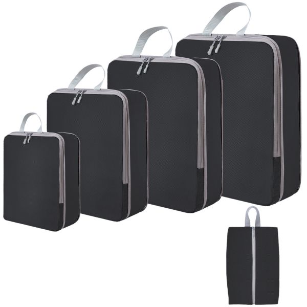 【LIFECODE】無網壓縮袋/衣物收納袋-4件套+鞋袋--多色可選 12321072/3/5/8 LIFECODE,戶外用品,LIFECODE生活密碼戶外用品生活館 ,帳篷,折疊桌椅,鋁合金,車尾帳,速搭帳,INTEX,露營,露營區,露營裝備,露營生活,露營美學,outdoor,camping,帳篷,露營小物,客廳帳