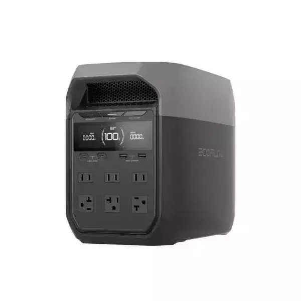 雙11特賣 EcoFlow-Delta 3 1800W 儲能電源/行動電源+送160W太陽能板(送收納包) 12600022 EcoFlow DELTA 3,儲能電源,行動電源,1024Wh,1800W,LFP磷酸鐵鋰,UPS不斷電,太陽能充電,露營電源,停電備援,車宿電源,戶外供電