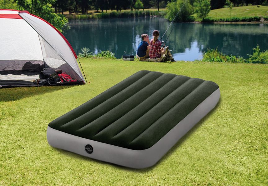 【INTEX】經典單人加大(新款)充氣床墊(綠絨)-寬99cm 15010032(64107) LIFECODE,戶外用品,LIFECODE生活密碼戶外用品生活館 ,,帳篷,折疊桌椅,鋁合金,車尾帳,速搭帳INTEX,露營,露營區,露營裝備,露營生活,露營美學,outdoor,camping,帳篷,露營小物,客廳帳