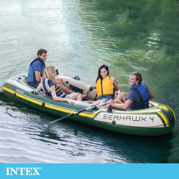 【INTEX】海鷹Seahawk 4人座橡皮艇15170080(68351) LIFECODE,戶外用品,LIFECODE生活密碼戶外用品生活館 ,帳篷,折疊桌椅,鋁合金,車尾帳,速搭帳,INTEX,露營,露營區,露營裝備,露營生活,露營美學,outdoor,camping,帳篷,露營小物,客廳帳