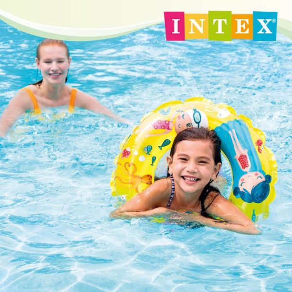 【INTEX】卡通游泳圈-直徑61cm-黃色/藍色/紫色3款可選 適用：6~10歲 15130102/5/6(59242NEW) LIFECODE,戶外用品,LIFECODE生活密碼戶外用品生活館 ,帳篷,折疊桌椅,鋁合金,車尾帳,速搭帳,INTEX,露營,露營區,露營裝備,露營生活,露營美學,outdoor,camping,帳篷,露營小物,客廳帳