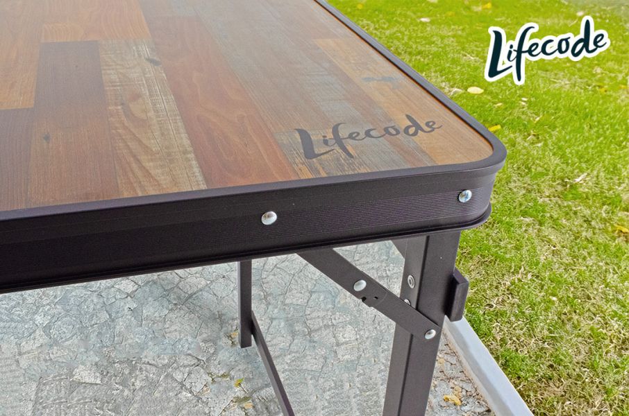 【LIFECODE】黑鴉桌鋁合金折疊桌(120*70cm)-送背袋 13310408-1 LIFECODE,戶外用品,LIFECODE生活密碼戶外用品生活館 ,,帳篷,折疊桌椅,鋁合金,車尾帳,速搭帳INTEX,露營,露營區,露營裝備,露營生活,露營美學,outdoor,camping,帳篷,露營小物,客廳帳
