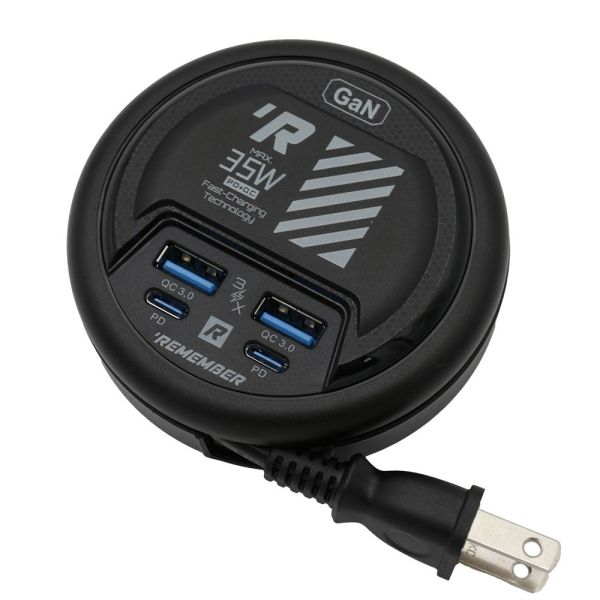 樂活不露-氮化鎵電源供應器0.47M-3色可選 12510124/7/8 樂活不露、氮化鎵充電器、智慧IC快充、四孔USB充電、Type-C充電、手機平板快充、穩定安全供電、多裝置充電、旅行充電設備、戶外露營快充用品