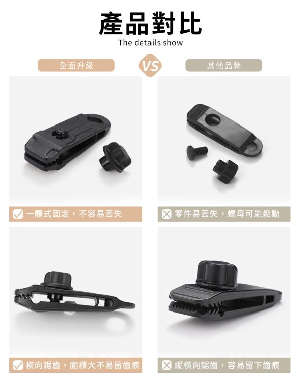 【LIFECODE】多用途固定夾/帳篷/天幕夾(4入) 綠/沙/黑 12320834/7/8 LIFECODE,戶外用品,LIFECODE生活密碼戶外用品生活館 ,帳篷,折疊桌椅,鋁合金,車尾帳,速搭帳,INTEX,露營,露營區,露營裝備,露營生活,露營美學,outdoor,camping,帳篷,露營小物,客廳帳