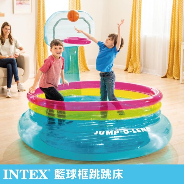 【INTEX】籃球框跳跳床 適用3-6歲 15150120(48265) LIFECODE,戶外用品,LIFECODE生活密碼戶外用品生活館 ,帳篷,折疊桌椅,鋁合金,車尾帳,速搭帳,INTEX,露營,露營區,露營裝備,露營生活,露營美學,outdoor,camping,帳篷,露營小物,客廳帳