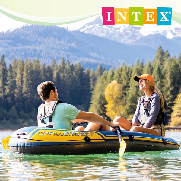 【INTEX】探險者CHALLENGER 2人座休閒橡皮艇 15170110(68367NP) LIFECODE,戶外用品,生活密碼,LIFECODE生活密碼戶外用品生活館 ,帳篷,折疊桌椅,鋁合金,車尾帳,速搭帳INTEX,露營,露營區,露營裝備,露營生活,露營美學,outdoor,camping,帳篷,露營小物,客廳帳,橡皮艇