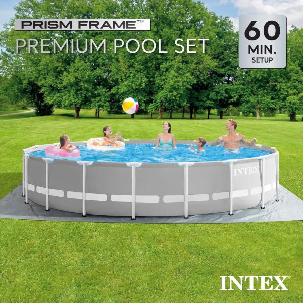 【INTEX】圓型框架速搭大型游泳池549×122cm(24311L)｜附C1500濾水器、地墊、蓋布 15120241(26731) INTEX泳池,大型游泳池,框架泳池,家庭泳池,圓形泳池,地上泳池,24311L泳池,26731EH,C1500濾水器,戶外泳池,兒童泳池,戲水池,庭院泳池,INTEX大型泳池,暑假戲水用品