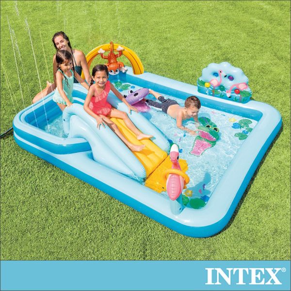 【INTEX】森林冒險大型戲水池/游泳池/泳池/遊戲池244x198x71 適2歲以上 15120460(57161) LIFECODE,戶外用品,LIFECODE生活密碼戶外用品生活館 ,帳篷,折疊桌椅,鋁合金,車尾帳,速搭帳,INTEX,露營,露營區,露營裝備,露營生活,露營美學,outdoor,camping,帳篷,露營小物,客廳帳
