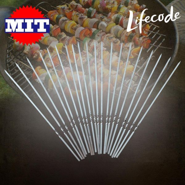 【LIFECODE】MIT-304不鏽鋼斷熱烤肉叉(20支)71090160 