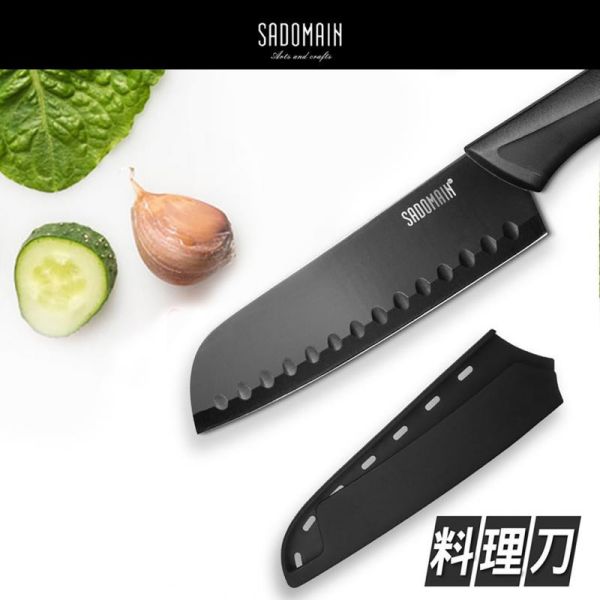 SADOMAIN 炫曜料理刀附刀套-綠色/沙色/黑色 LIFECODE,戶外用品,LIFECODE生活密碼戶外用品生活館 ,帳篷,折疊桌椅,鋁合金,車尾帳,速搭帳,INTEX,露營,露營區,露營裝備,露營生活,露營美學,outdoor,camping,帳篷,露營小物,客廳帳
