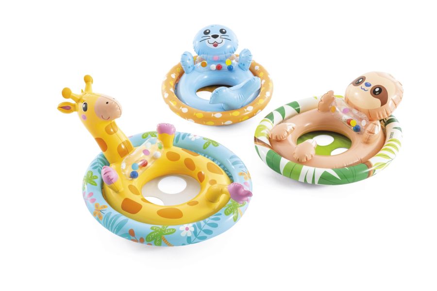 【INTEX】造型幼兒坐式充氣泳圈-長頸鹿/海獺/樹懶(3款可選) 適3~4歲 15130514/5/6(59570) INTEX泳圈,幼兒泳圈,兒童坐式泳圈,寶寶泳圈,充氣泳圈,安全泳圈,雙氣室泳圈,戲水泳圈,兒童戲水,幼童泳具,可愛泳圈,長頸鹿泳圈,海獺泳圈,樹懶泳圈