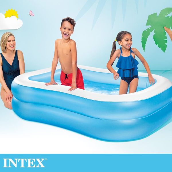 【INTEX】盒損-藍色長型游泳池203x152x48cm(540L)適用3歲+ 15120520(57180NP) LIFECODE,戶外用品,LIFECODE生活密碼戶外用品生活館 ,帳篷,折疊桌椅,鋁合金,車尾帳,速搭帳,INTEX,露營,露營區,露營裝備,露營生活,露營美學,outdoor,camping,帳篷,露營小物,客廳帳