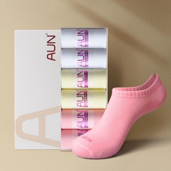 【AUN】6雙女士純色除臭船襪 CW214 AUN,除臭襪,消滅腳臭,腳臭,襪子,女襪,除臭襪推薦,中筒襪,機能襪,休閒襪,隱形襪,船型襪,短襪,防臭襪