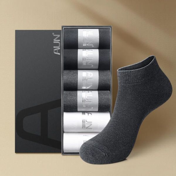【AUN】6雙男士休閒薄款短襪 DW115 AUN,除臭襪,腳臭,抑菌襪,抗菌襪,襪子,男襪,除臭襪推薦,中筒襪,機能襪,運動襪,休閒襪,紳士襪,隱形襪,船型襪,短襪,防臭襪