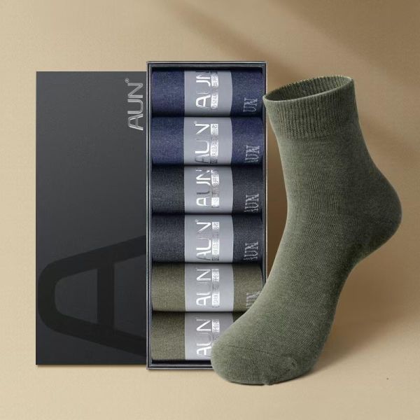 【AUN】6雙男士日系文青中筒襪 T151 AUN,除臭襪,腳臭,抑菌襪,抗菌襪,襪子,男襪,除臭襪推薦,中筒襪,機能襪,運動襪,休閒襪,紳士襪,隱形襪,船型襪,短襪,防臭襪