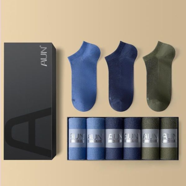 【𝗔𝗨𝗡】6雙男士日系文青船襪 CW128 AUN,除臭襪,腳臭,抑菌襪,抗菌襪,襪子,男襪,除臭襪推薦,中筒襪,機能襪,運動襪,休閒襪,紳士襪,隱形襪,船型襪,短襪,防臭襪