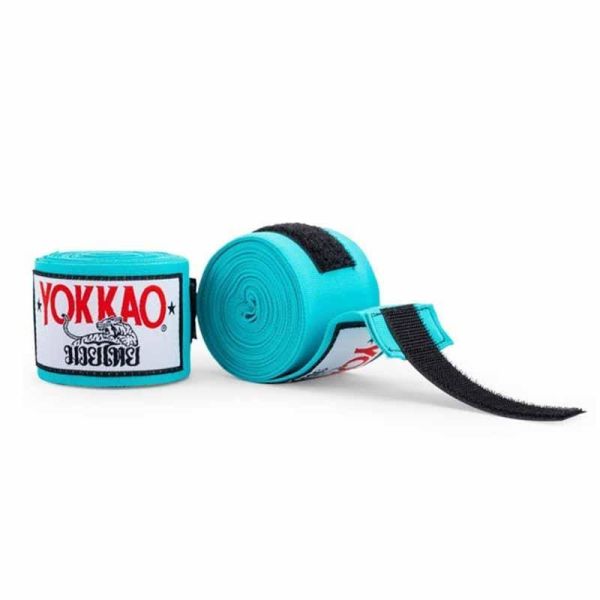 YOKKAO 手綁帶 4米 青空藍 手綁帶,棉質,彈性,泰拳,YOKKAO,藍色,拳擊,湖水綠