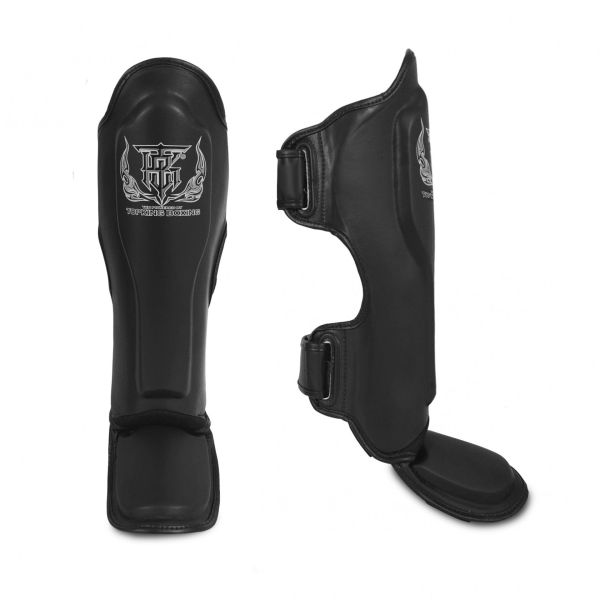 TOP KING TKB 黑色 PRO XL 真皮 護腳脛 護腳脛,TKB,黑色,踢拳,泰拳,護腿,MMA