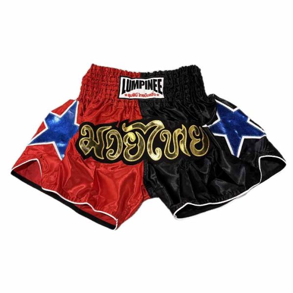 LUMPINEE 紅黑撞色 S / 2XL 泰拳褲 運動短褲 LUMPINEE,倫披尼,泰拳褲,運動褲,拳擊,踢拳,泰拳,