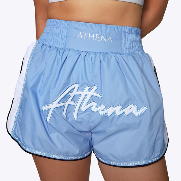 ATHENA 藍色 ALKE 水藍 快乾型 泰拳褲 運動短褲,快乾,泰拳褲,泰拳,ATHENA,藍色,拳擊