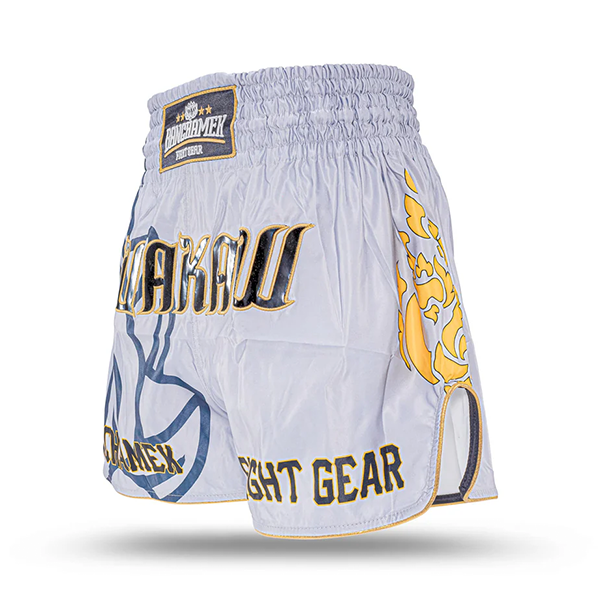 Buakaw 播求 銀灰蓮花 M / L / XL 泰拳褲 泰拳褲,運動短褲,泰拳,踢拳,拳擊,MMA