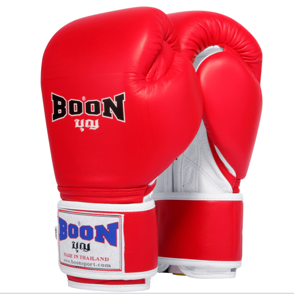 Boon 經典款 10oz 紅色 真皮 拳擊手套 格鬥裝備,拳套,泰拳,BOON,紅色,拳擊,踢拳
